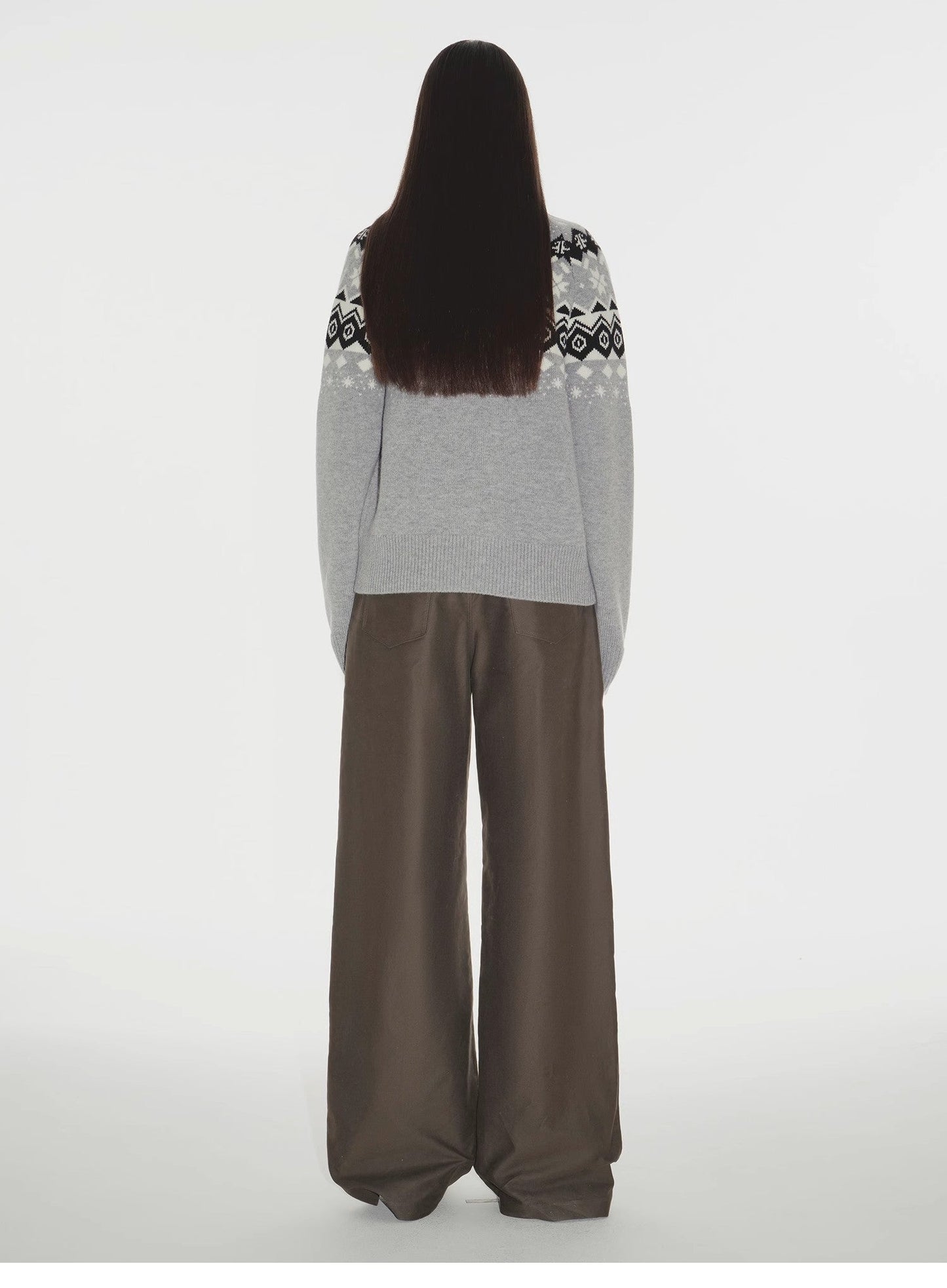 "Autumn on Fair Isle" Australian 17.5 Micron Machine Washable Merino Wool Jacquard Sweater