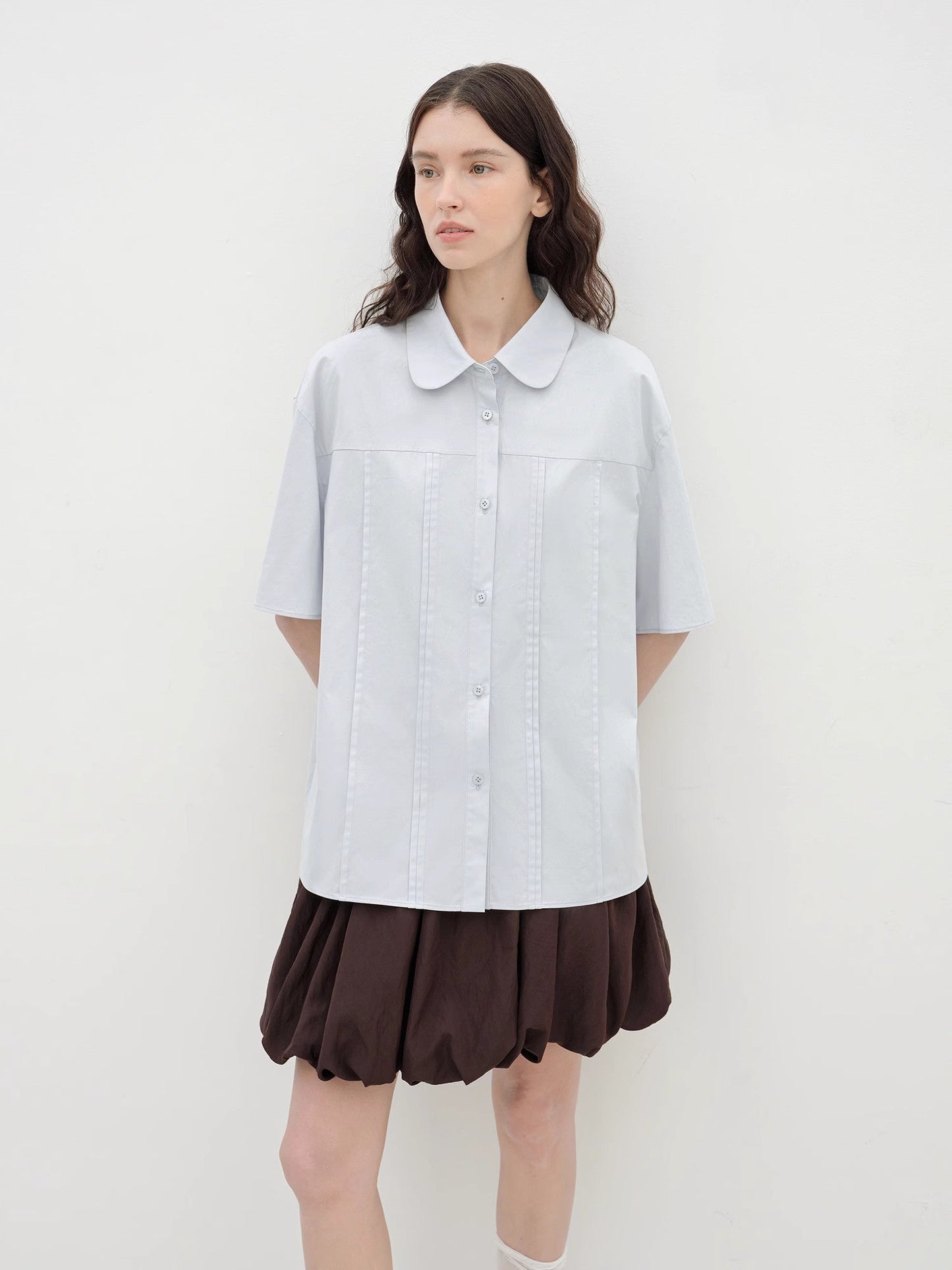 "Sea Salt & Sugar" Cotton Short-Sleeved Shirt