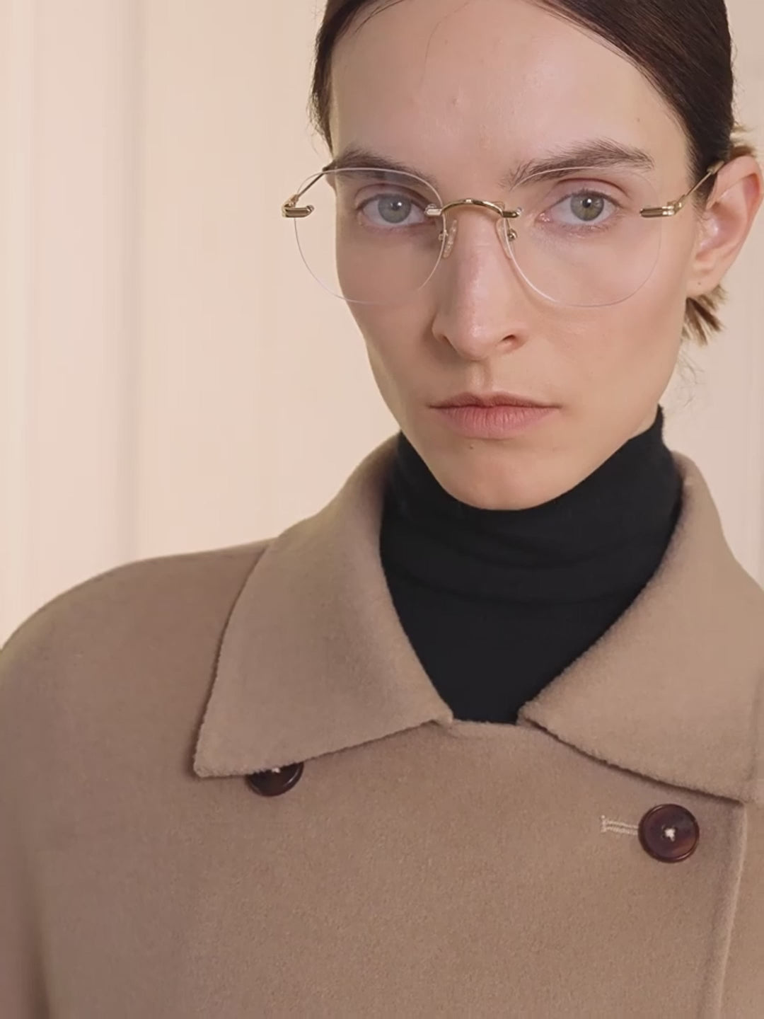 Australian Imported Wool Double-Breasted High-End Woolen Coat for Small Women