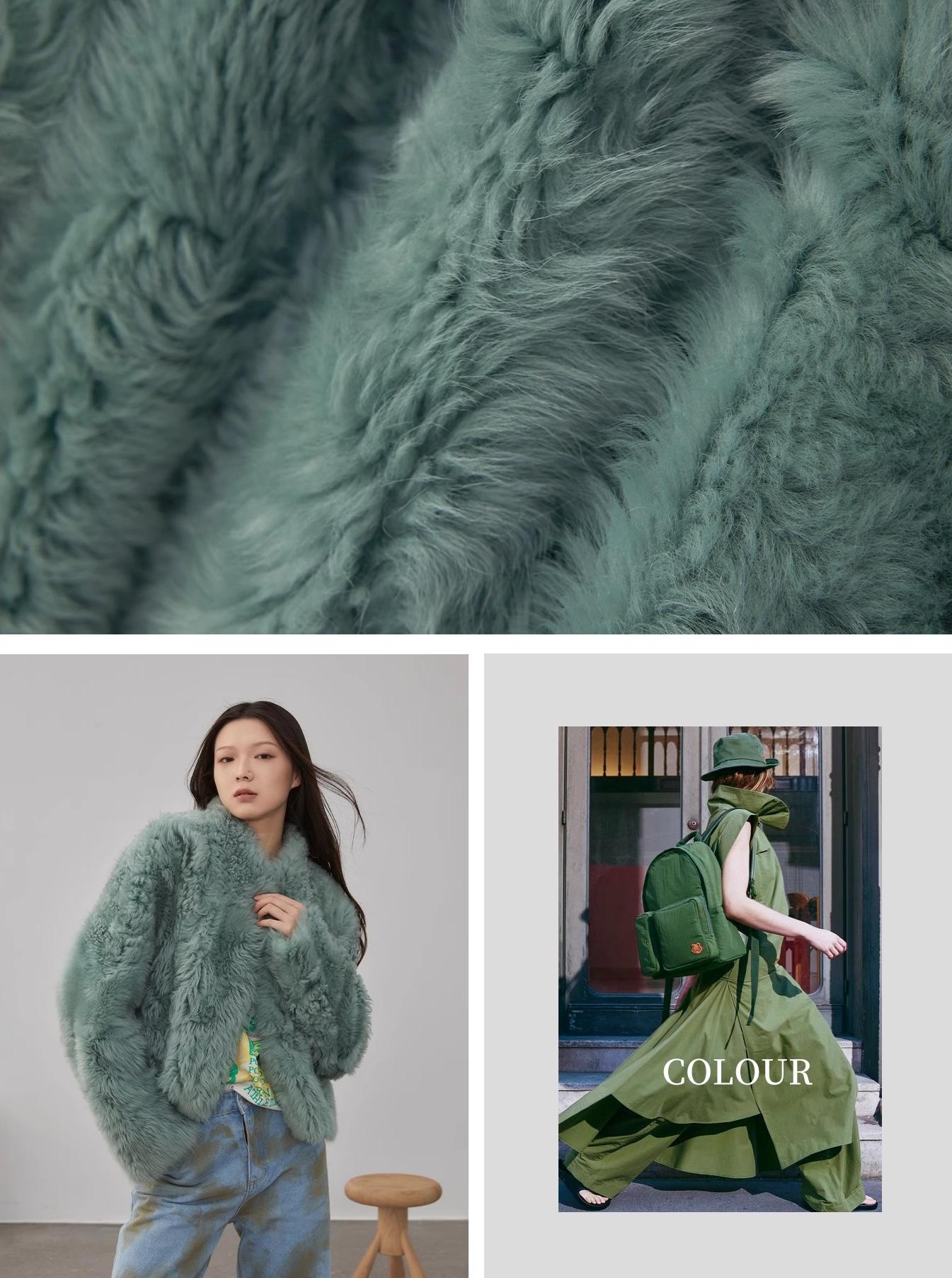 Fireladyfur Women's Tuscan Sheepskin Coat“Morning Mist Fairy”