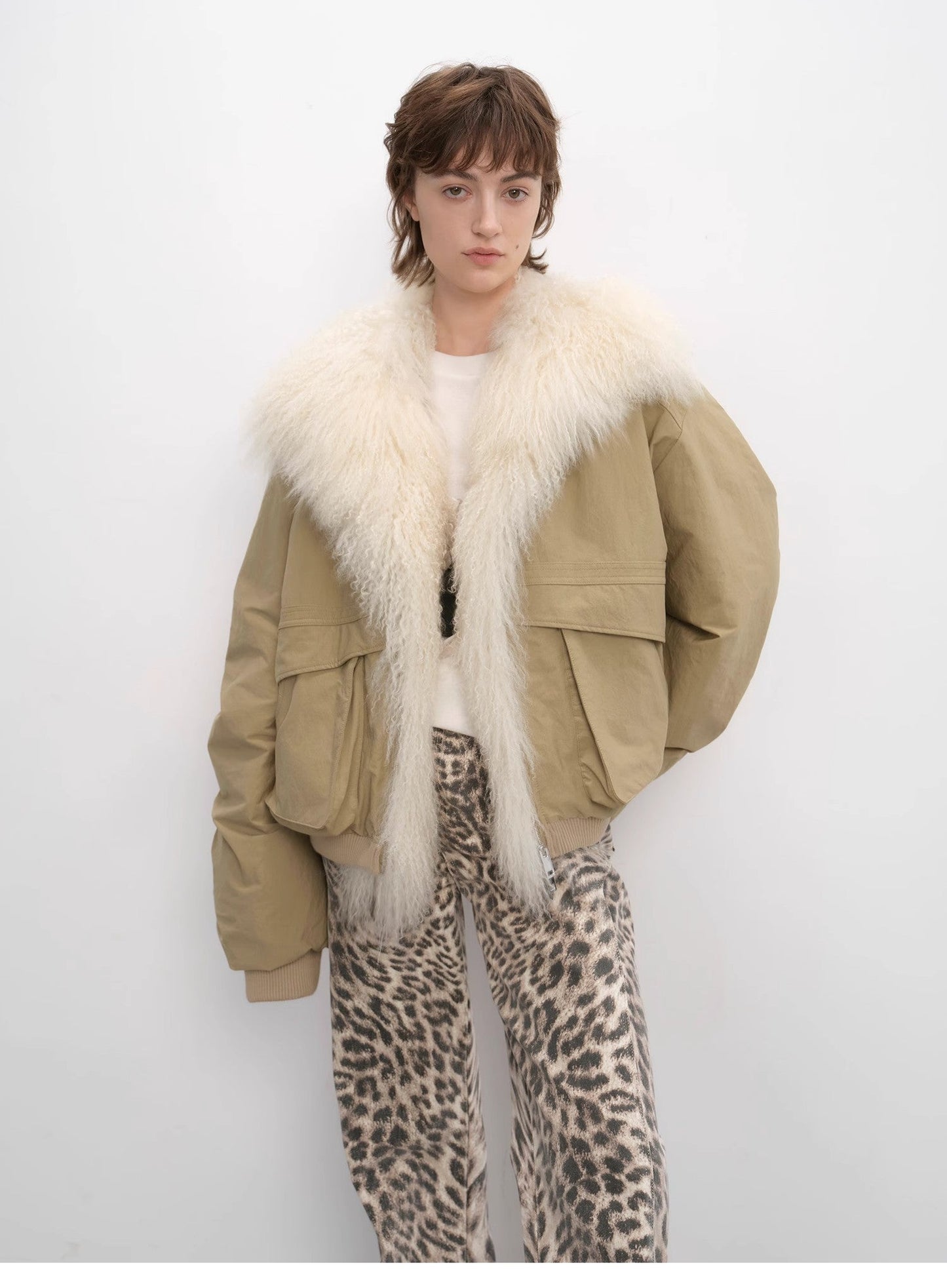 Fireladyfur Women's Waterproof & Warm Down Jacket With a Detachable Silhouette"Winter Is Coming"