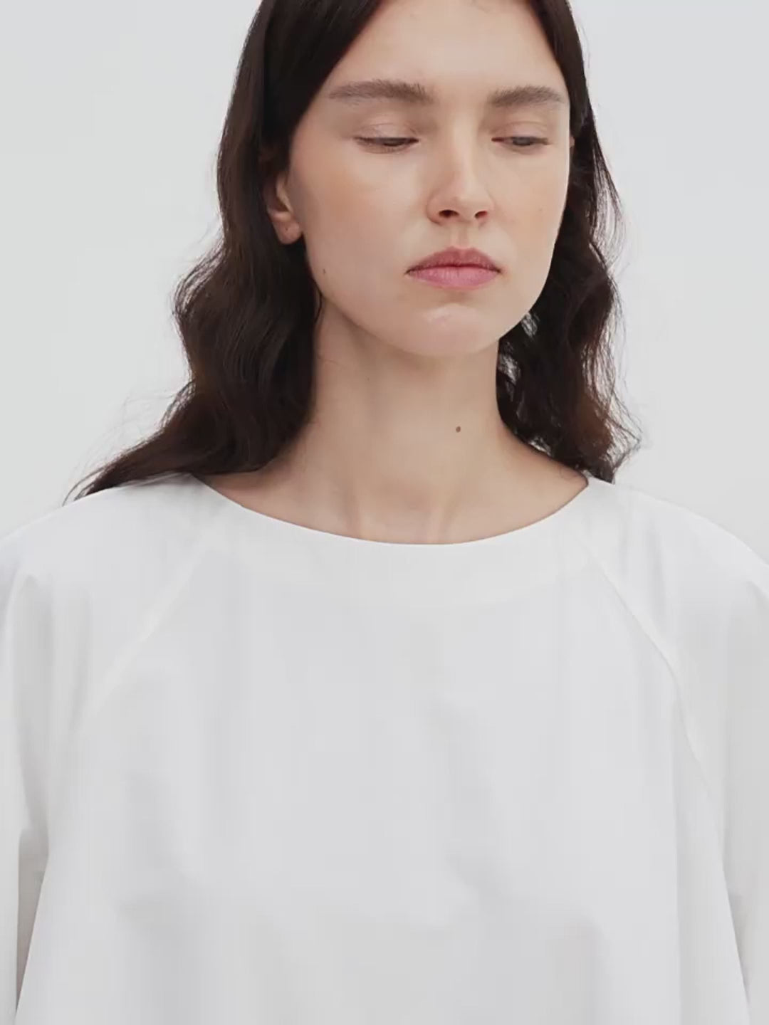 Round Neck Puff Sleeve Temperament Dress for Women Summer