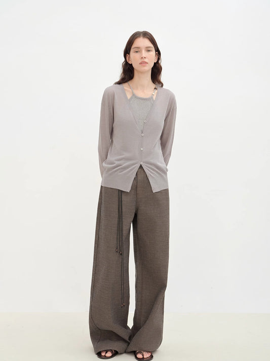 "Daylight" Sunscreen V-Neck Knitted Cardigan