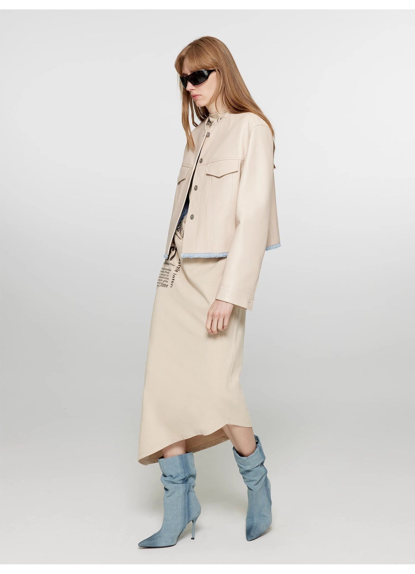 One-Shoulder Bias-Cut Dress Women's Pleated Waist Slimming Long Dress