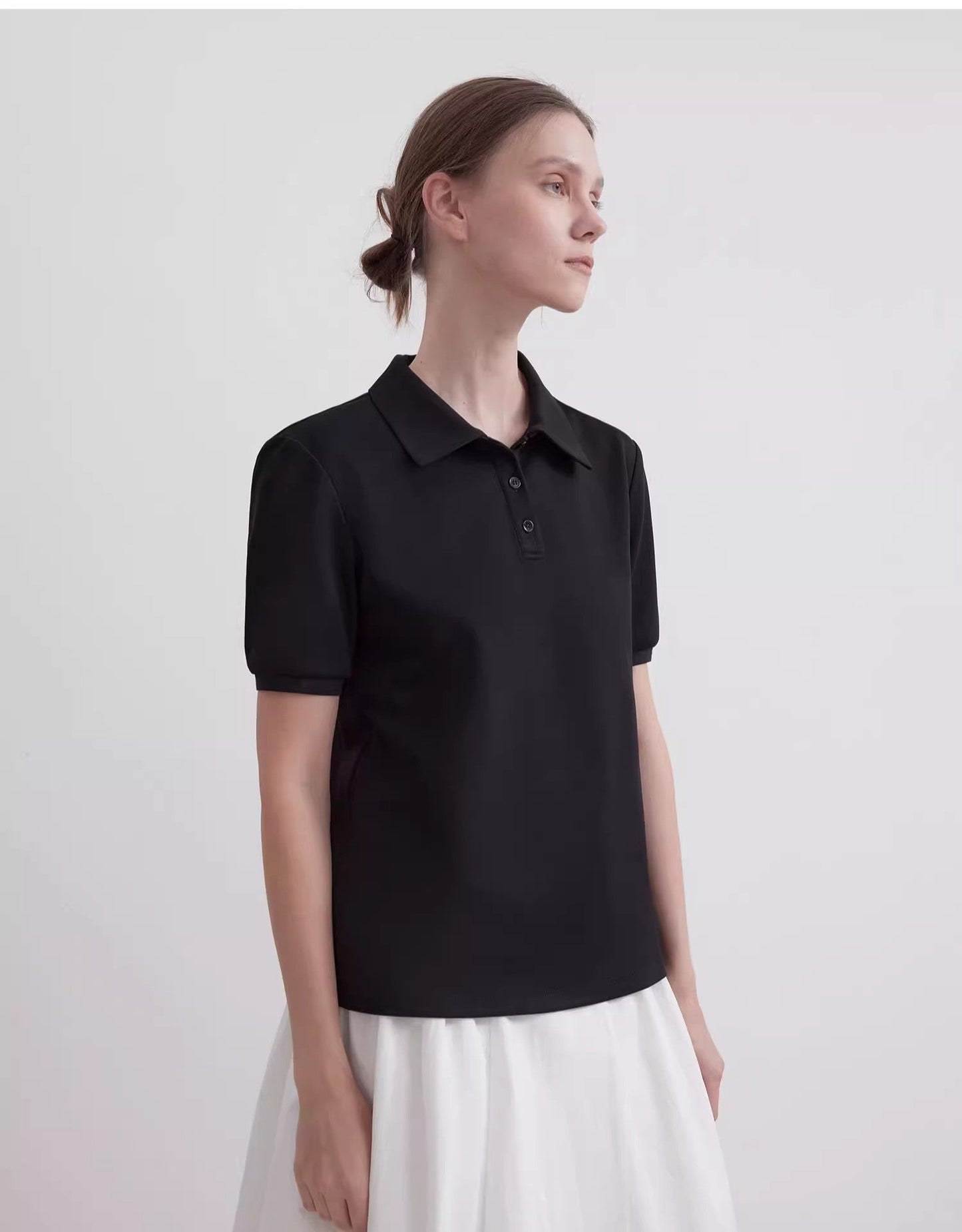 "Graeme" Short-Sleeved T-Shirt With Lapel Polo Shirt