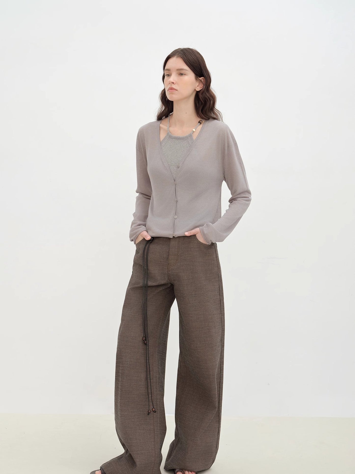 "Daylight" Sunscreen V-Neck Knitted Cardigan