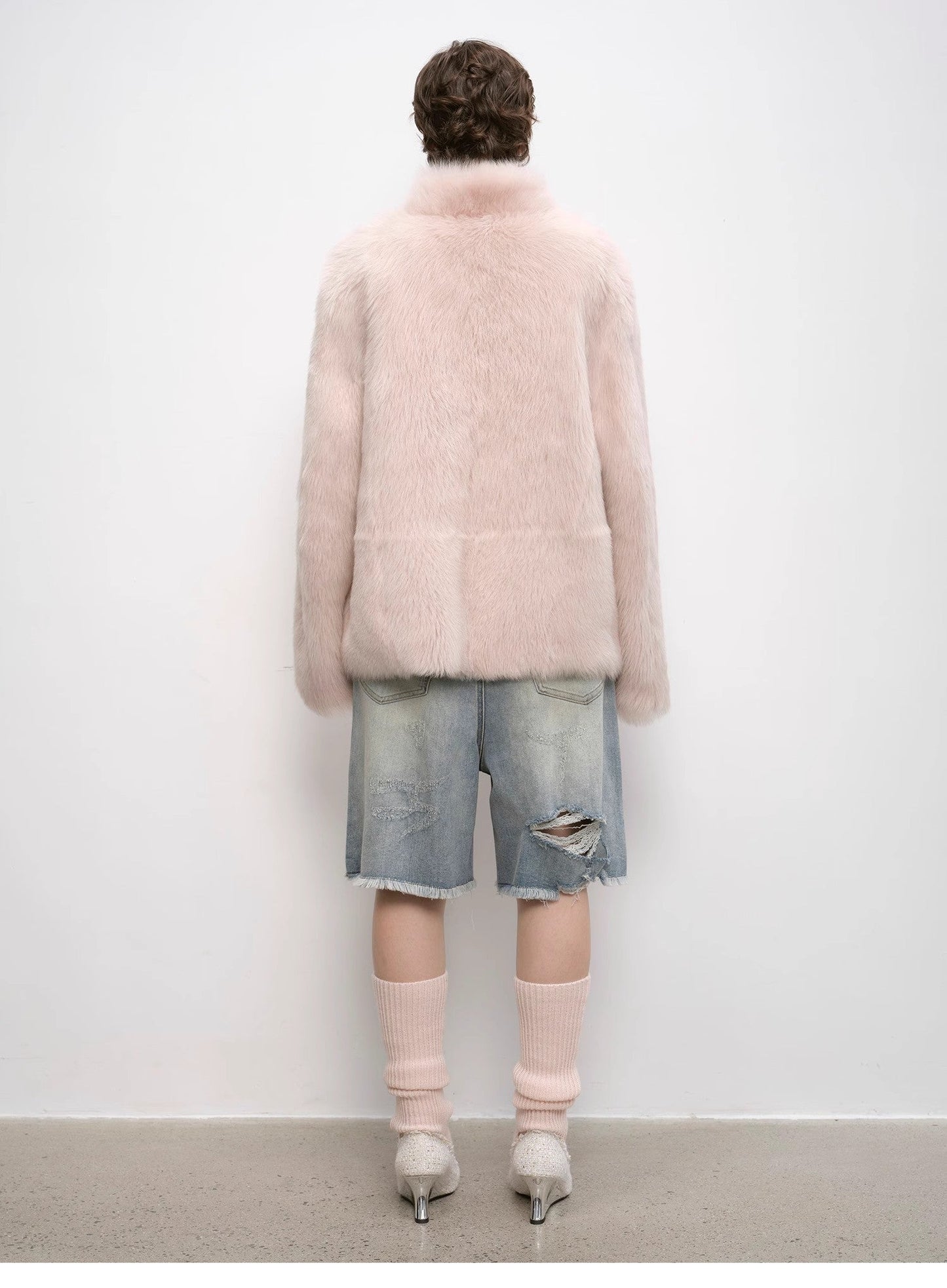 "Heartbeat Mark" Tuscany Sheepskin Women's Short Fur Coat