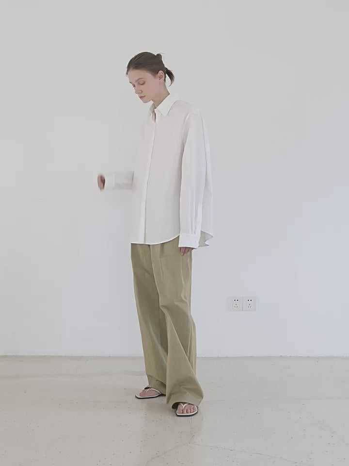 Plaid Shirt Commuting Inner Top High-End Long-Sleeved "Independence Song"