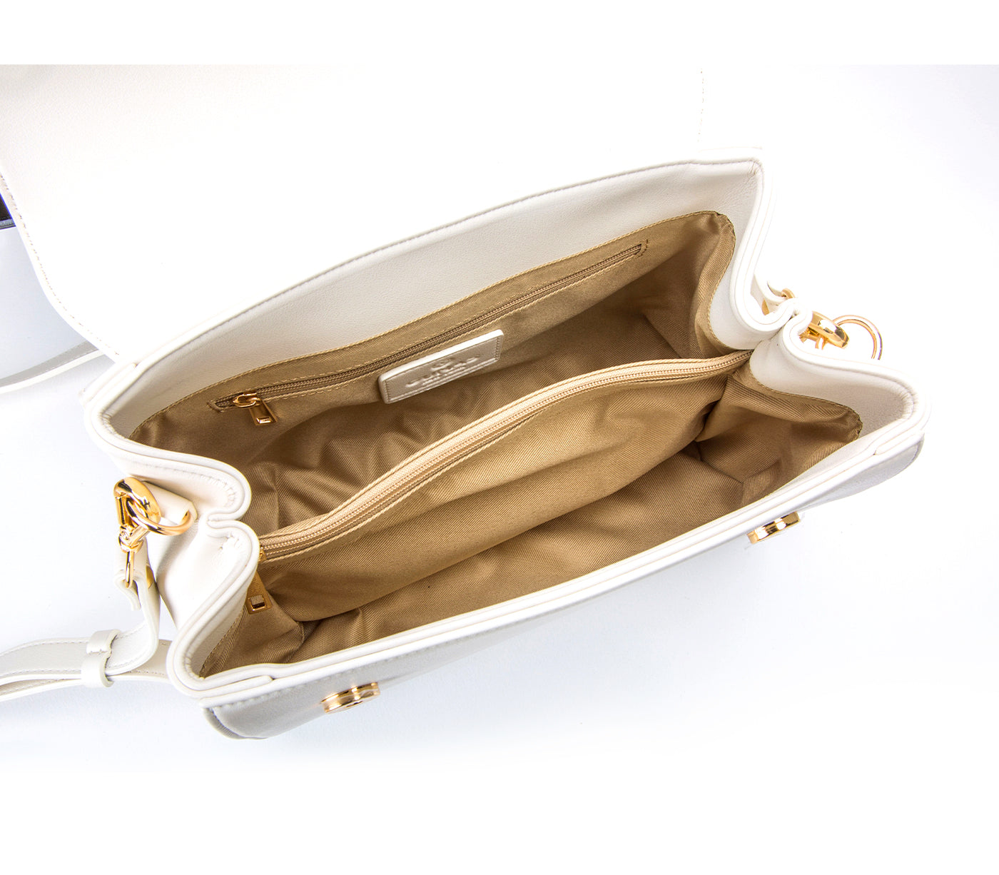 Cottontail - White+Black Vegan Leather Bag