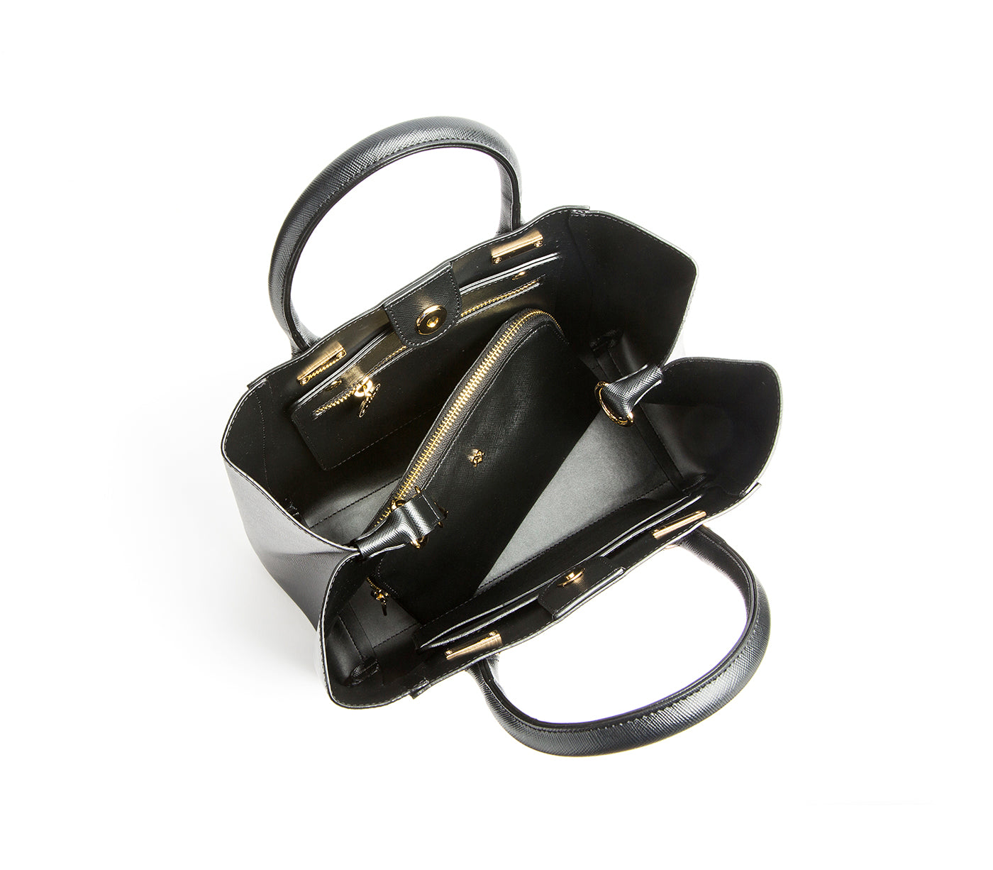 Jane - Black Vegan Leather Satchel