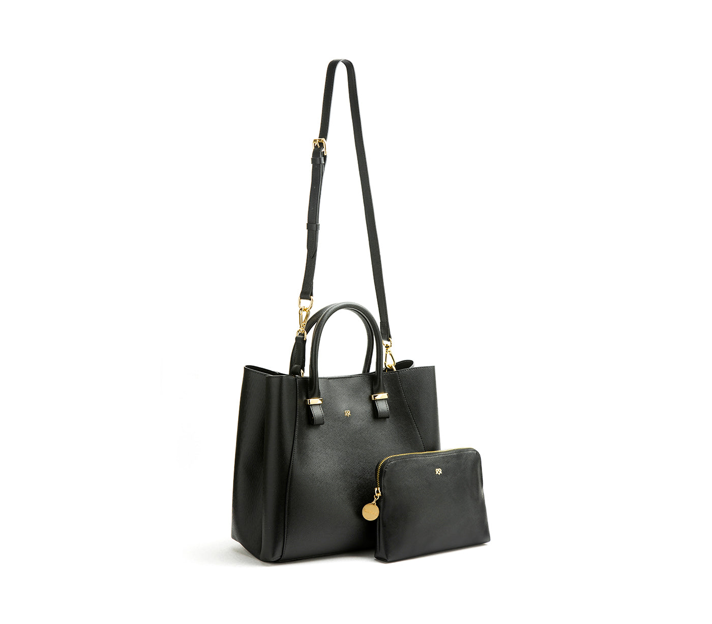 Jane - Black Vegan Leather Satchel