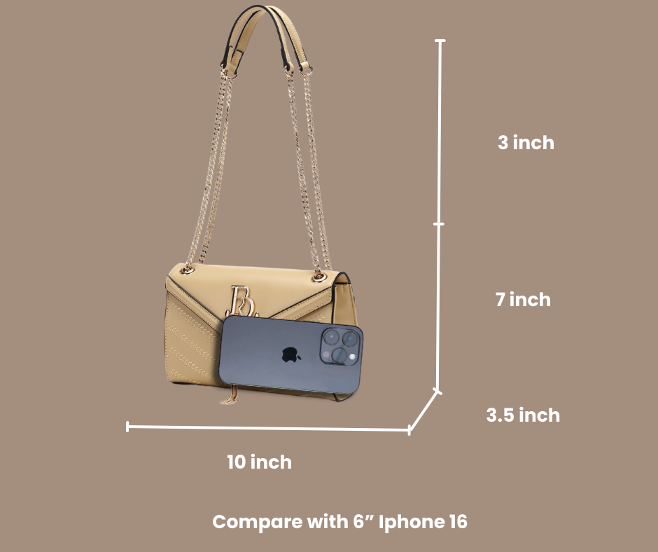 Brangio Elegant Chain Strap Shoulder Bag