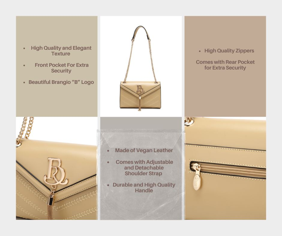 Brangio Elegant Chain Strap Shoulder Bag