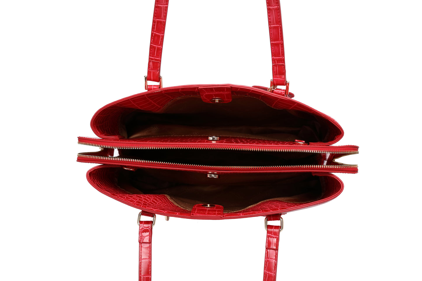 Brangio Luxe Croc-Embossed Tote Bag