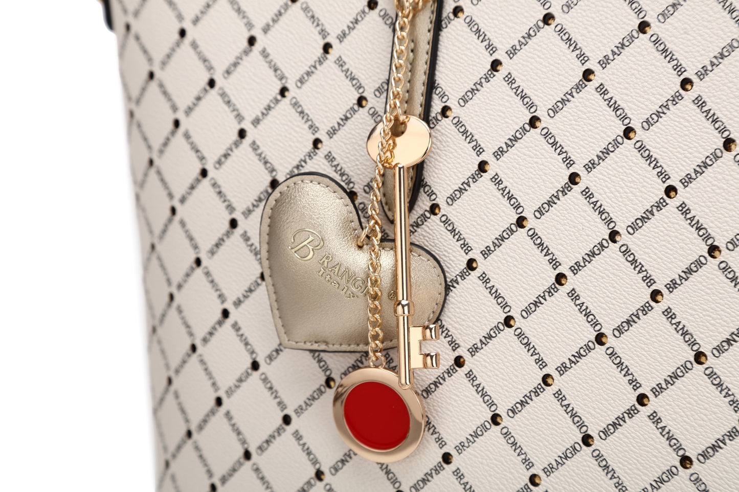 Ruby Love Crystal Stud Work Travel Tote Bag