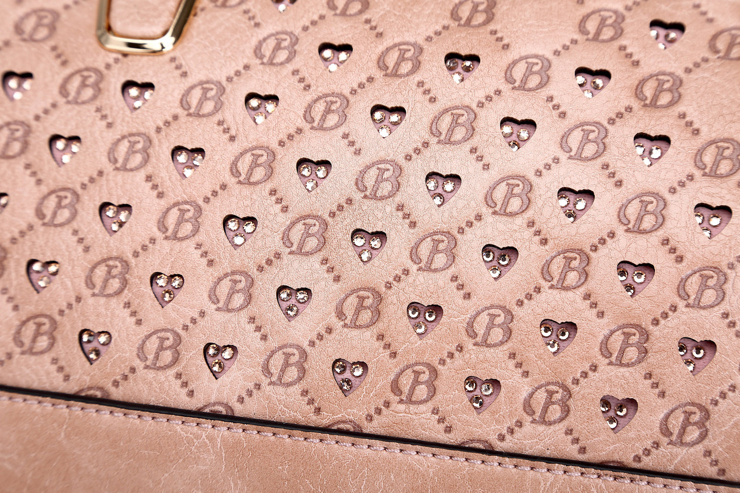 Brangio Italy Black Monogram Dome Handbag – Faux Leather Satchel