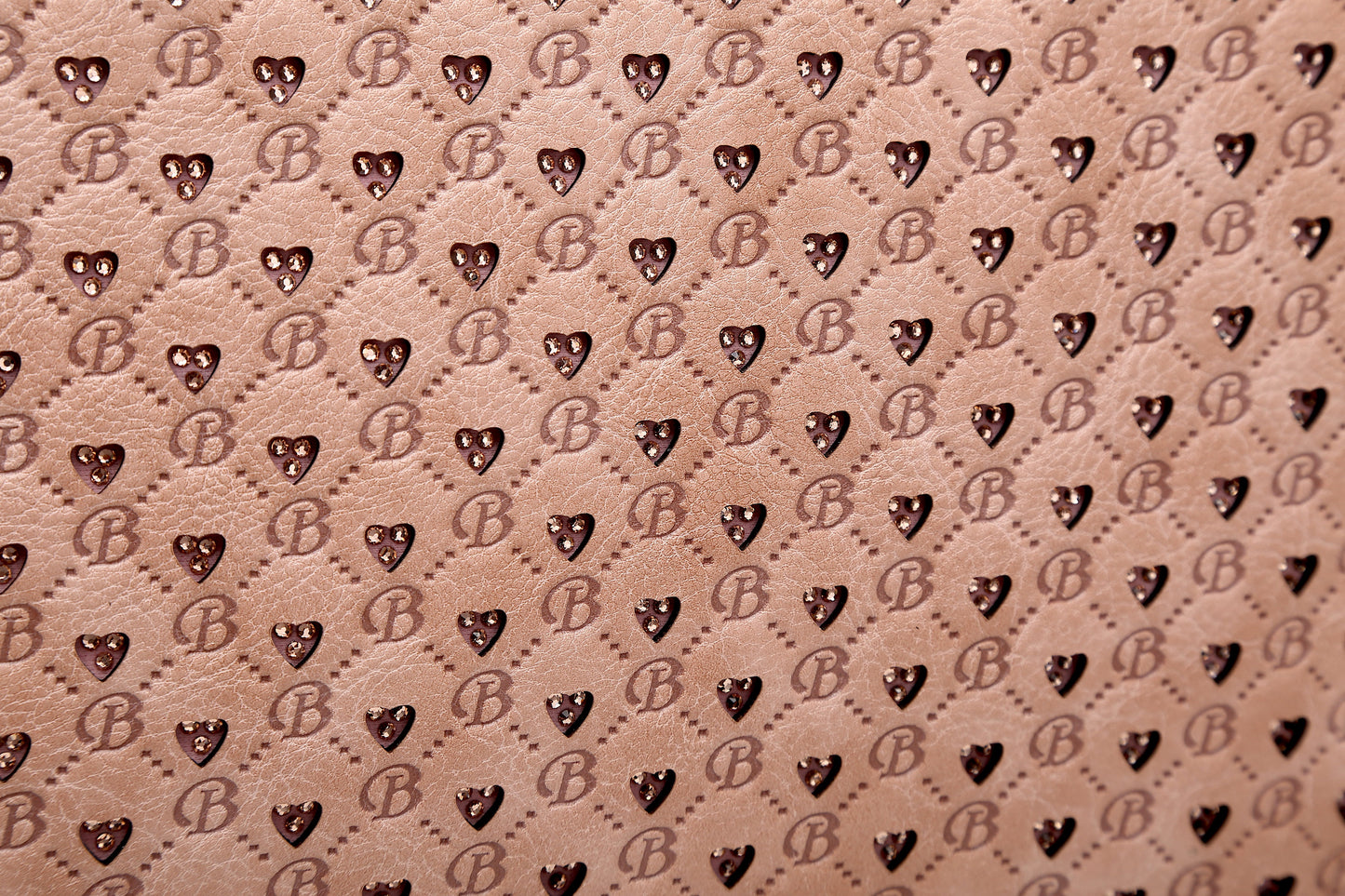 Brangio Italy Blue Monogram Tote Bag – Designer Faux Leather Handbag