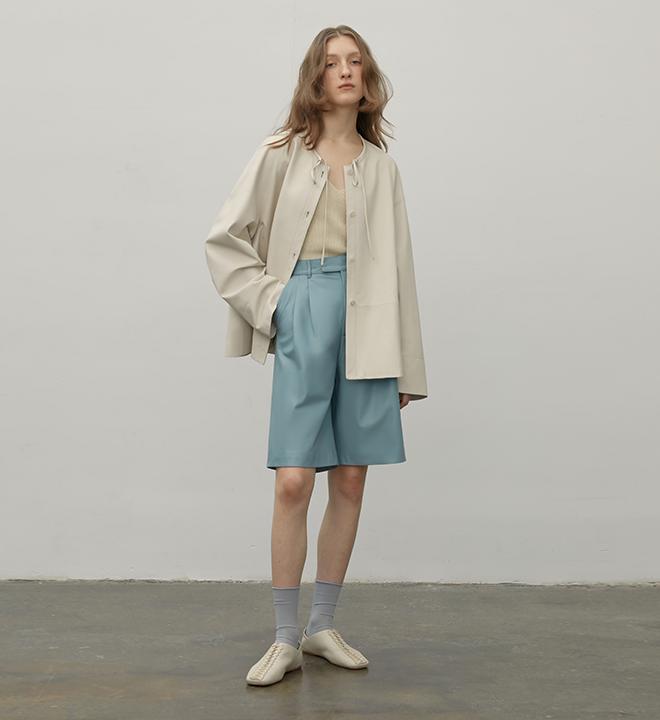 Ultra-Thin Light-Coated Sheep Leather Jacket for Women"Contrary Galaxy"