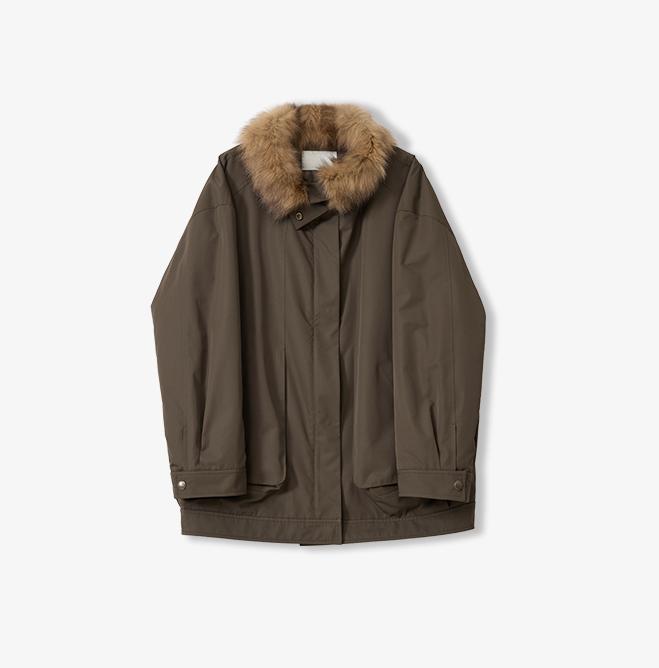 Firelady Fur Women's Parka | Detachable Fox Fur Collar | 90% White Goose Down Fill