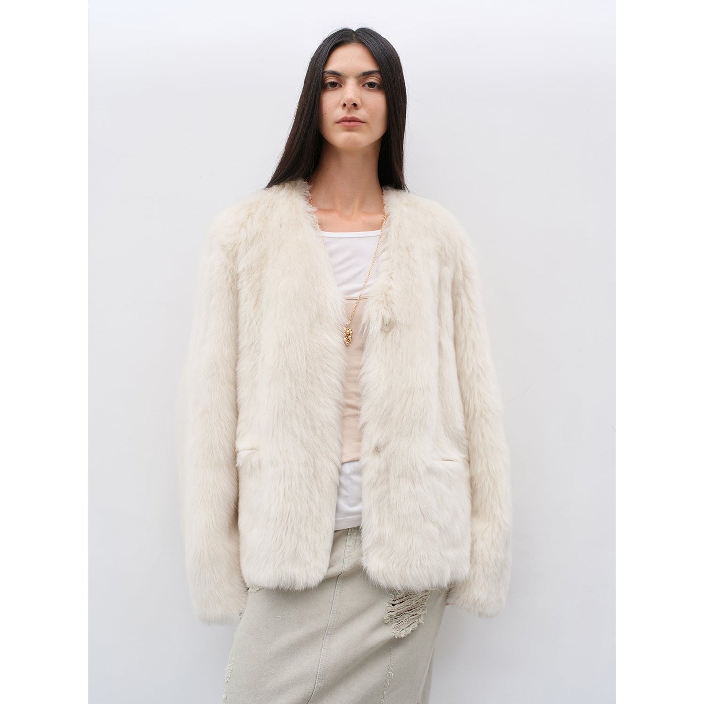 Babylon Phantom Nights Tuscan Sheepskin Pink Coat