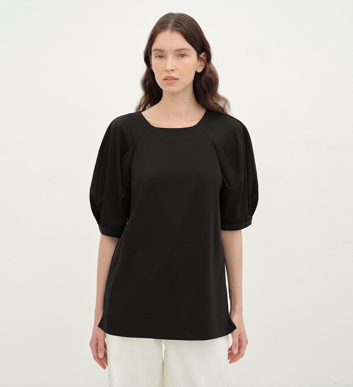 Puff Sleeve Straight Short Sleeve