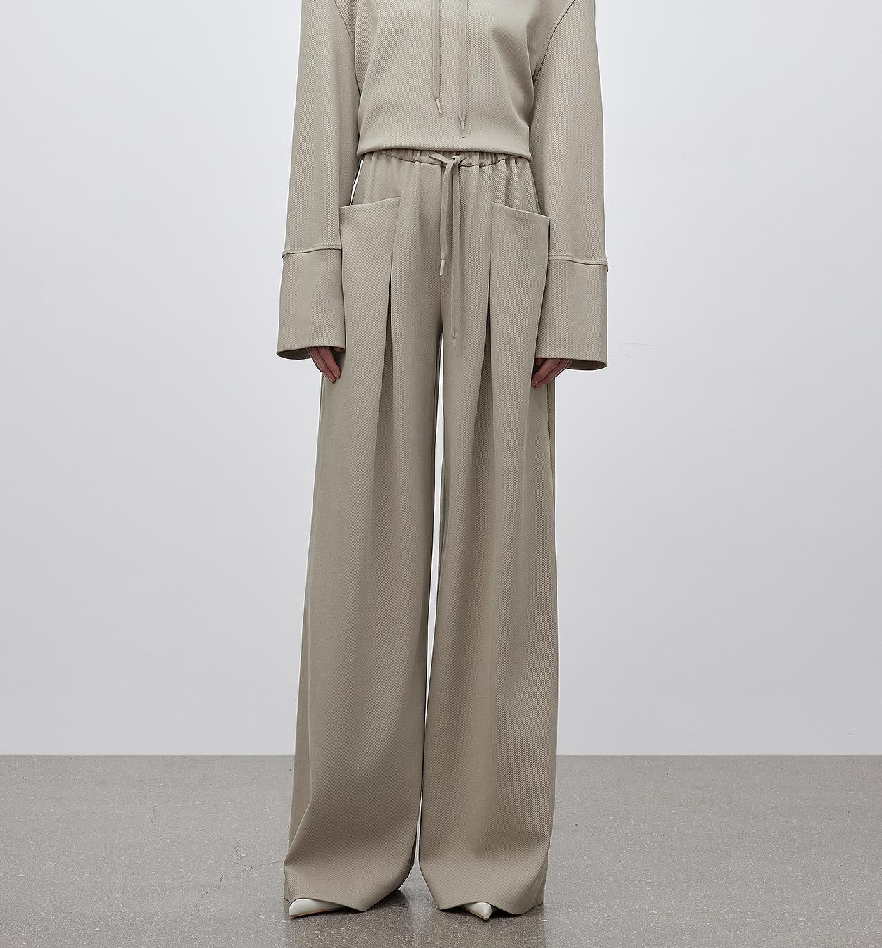 Short Hooded Sweatshirt, Autumn and Winter Casual Sweatpants With Straight-Leg