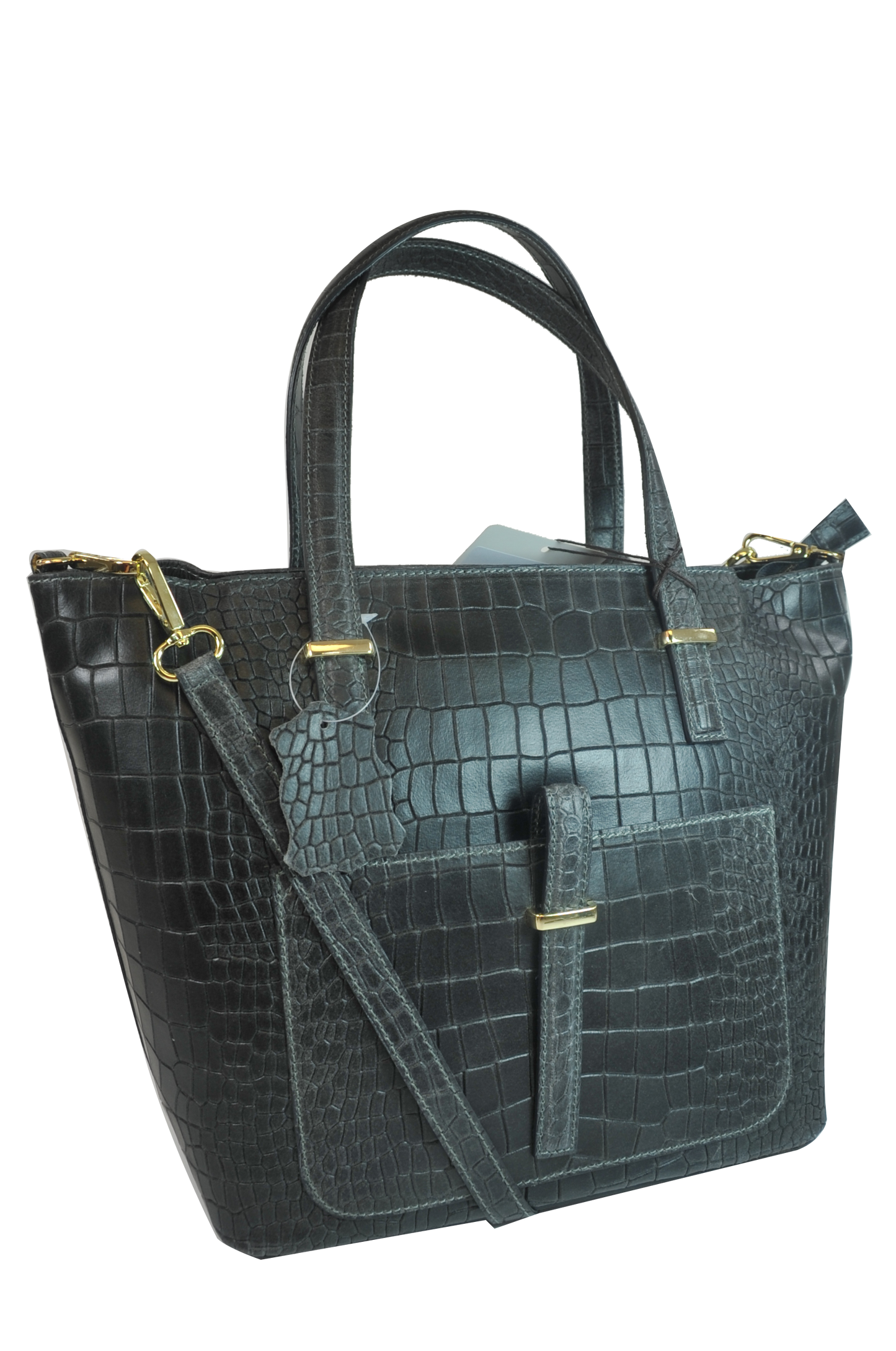 Misty Croci Beau Leather Tote - Made in Italy