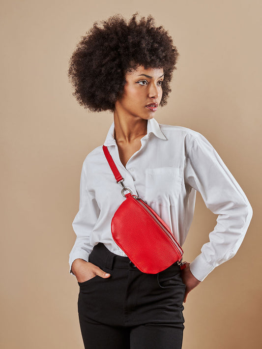 Multi-Way Leather Crossover Small