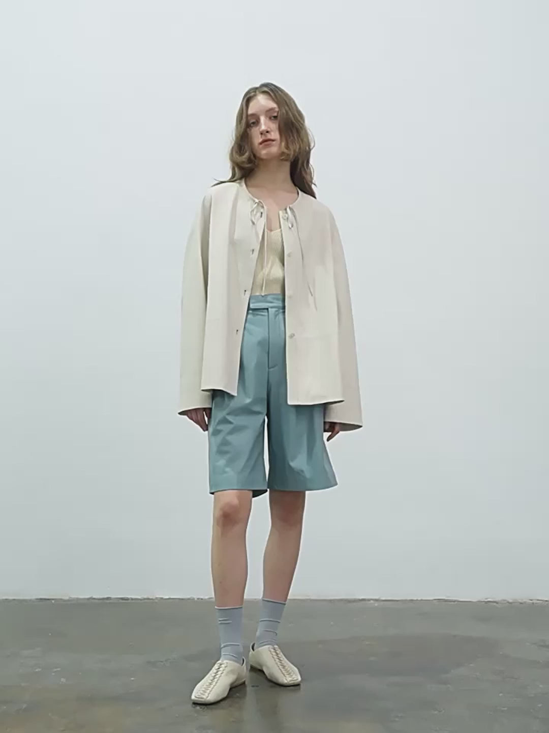 Ultra-Thin Light-Coated Sheep Leather Jacket for Women"Contrary Galaxy"