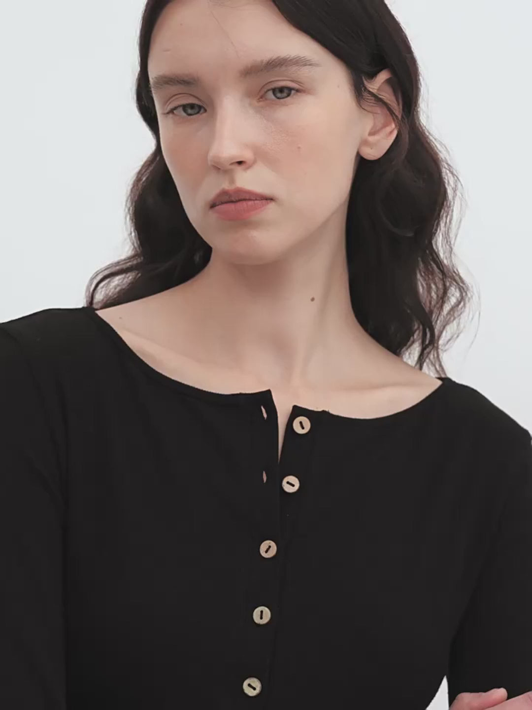 "Floating Lights on the Sea" Adjustable Waist Pleated Straight Skirt