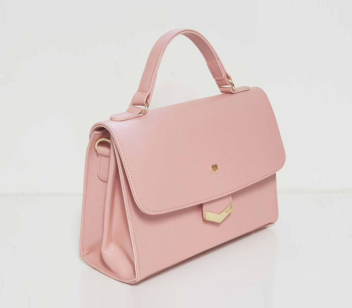 SIMONE - Black Vegan Leather Handbag